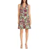 Maggy London Womens Floral Print Cotton Mini Dress