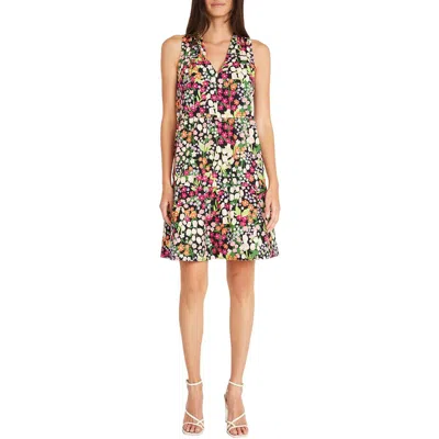 Maggy London Womens Floral Print Cotton Mini Dress