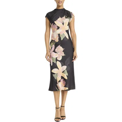 Maggy London Womens Floral Print Polyester Bodycon Dress
