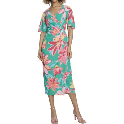 Maggy London Womens Floral Print Polyester Bodycon Dress