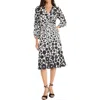 Maggy London Womens Floral Print Polyester Midi Dress