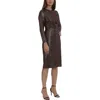 Maggy London Womens Metallic Sequined Mini Dress In Multi