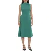 Maggy London Womens Pintuck Polyester Midi Dress