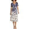Maggy London Womens Printed Polyester Midi Dress