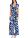 Maggy London Front Tie Jumpsuit In Multi