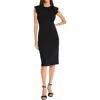 Maggy London Womens Ruffled Polyester Sheath Dress
