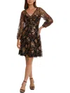 Maggy London Womens Sequined Above Knee Mini Dress In Multi