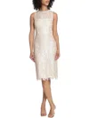 MAGGY LONDON WOMENS SEQUINED EMBROIDERED COCKTAIL AND PARTY DRESS