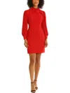 Maggy London Long Sleeve Sheath Dress In Multi