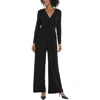 Maggy London Tie Waist Wide Leg Jumpsuit In Black