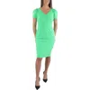 Maggy London Womens V-neck Office Sheath Dress