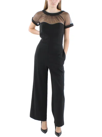 Maggy London Womens Wide Leg One Piece Jumpsuit In Black