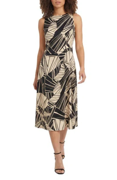 Maggy London Woven Midi Dress In Multi