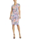 Maggy London Wrap Dress In Multi