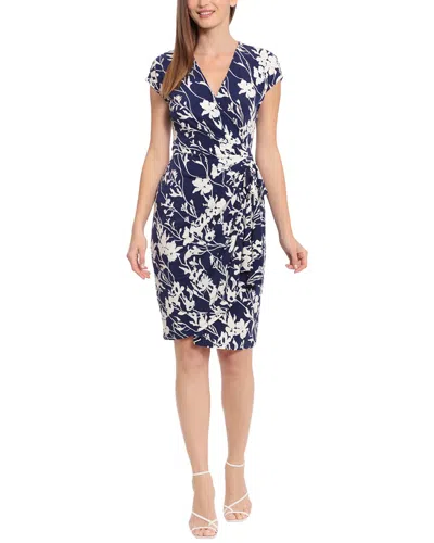 Maggy London Wrap Dress In Multi