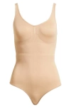 Magic Bodyfashion Slim Body Shaping Bodysuit In Cappuccino