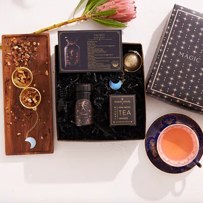 Magic Hour Astrology Minded Mini Gift Set With Opal Moon Strainer, Taurus