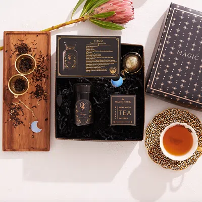 Magic Hour Astrology Minded Mini Gift Set With Opal Moon Strainer, Virgo