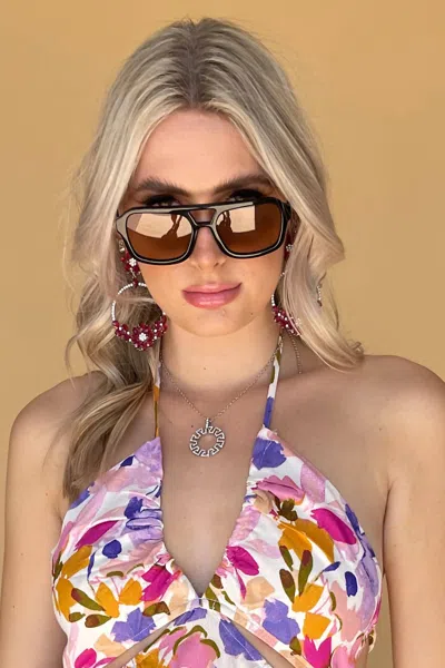 Magic Women's Sundial Necklace In Silver In Black