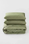 Magiclinen 3-piece Linen Duvet Cover Set In Sage At Urban Outfitters