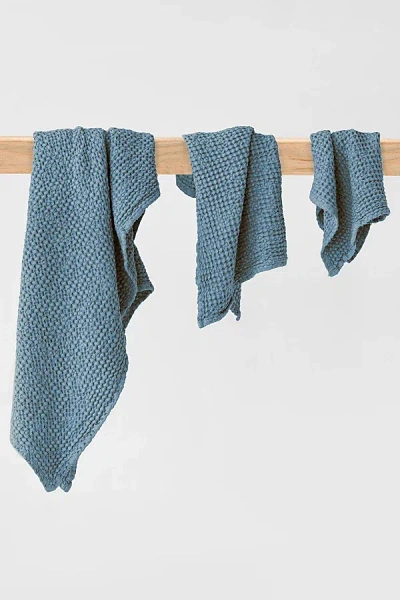 Magiclinen 3-piece Waffle Towel Set In Gray Blue At Urban Outfitters
