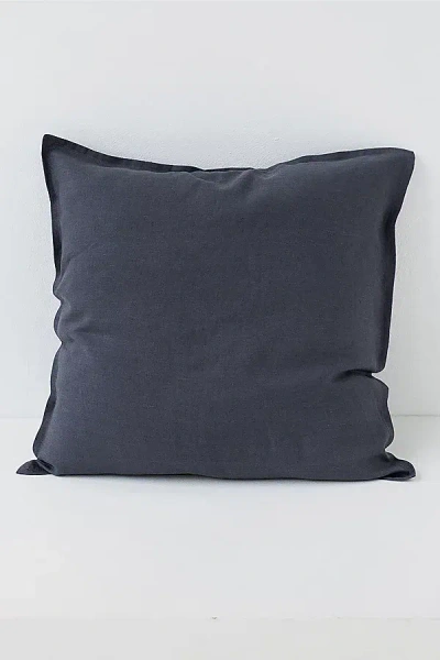 Magiclinen Decorative Buttoned Pillowcase In Charcoal Grey At Urban Outfitters