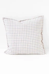 Magiclinen Decorative Buttoned Pillowcase In Natural Gingham At Urban Outfitters