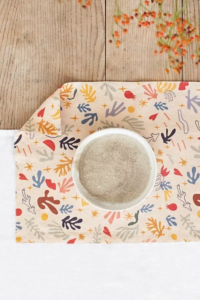 Magiclinen Double-sided Placemat Set In Abstract Print At Urban Outfitters