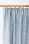 Magiclinen Linen Pencil Pleat Curtains In Blue Melange At Urban Outfitters