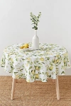 Magiclinen Linen Tablecloth In Citrus Garden Print On White At Urban Outfitters