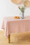 Magiclinen Linen Tablecloth In Clay Gingham At Urban Outfitters