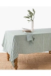 Magiclinen Linen Tablecloth In Forest Green Gingham At Urban Outfitters