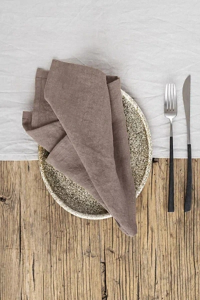 Magiclinen Napkin Set In Mocha At Urban Outfitters