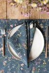 Magiclinen Napkin Set In Wildflowers On Navy Blue At Urban Outfitters