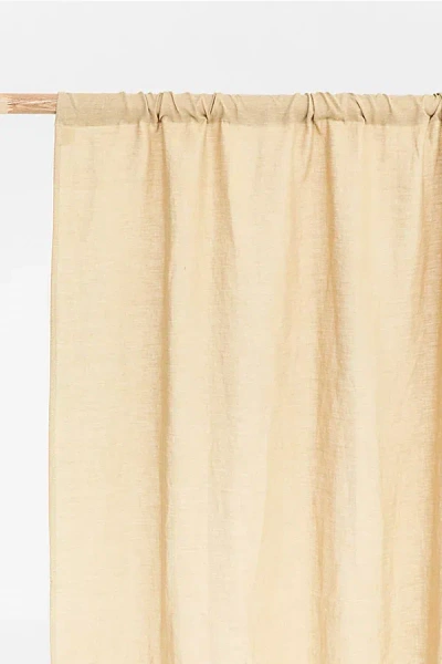 Magiclinen Rod Pocket Linen Curtain Panel
