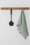 Magiclinen Tea Towel In Forest Green Gingham At Urban Outfitters