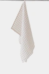 Magiclinen Tea Towel In Natural Gingham At Urban Outfitters In Brown