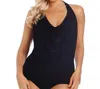 Magicsuit Taylor Racerback Underwire Tankini Top Bikini In Mag Black In Black