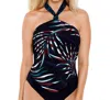 Magicsuit Biarritz Revi Tankini Top In Black In Multi