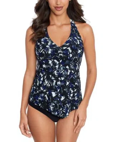 Magicsuit Taylor Blueprint Tankini Two-piece Swimsuit In Black,multi