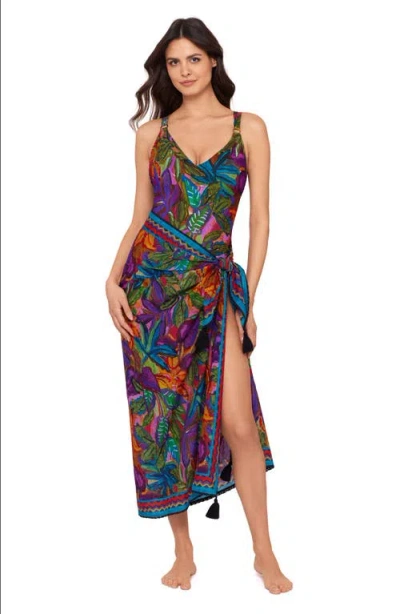 Magicsuit Cactus Flower Pareo Cover Up In Multi