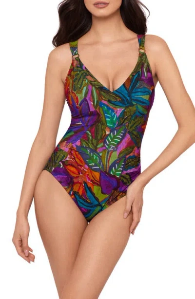 MAGICSUIT MAGICSUIT® CACTUS FLOWER CUTOUT ONE-PIECE SWIMSUIT