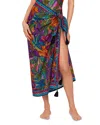 Magicsuit Cactus Flower Pareo Swim Cover-up In Multi