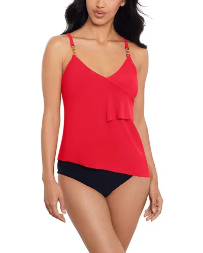 Magicsuit Chain Link Eliza Tankini In Red
