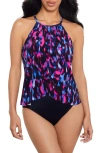 Magicsuit Aubrey One-piece In Black/blue Multi