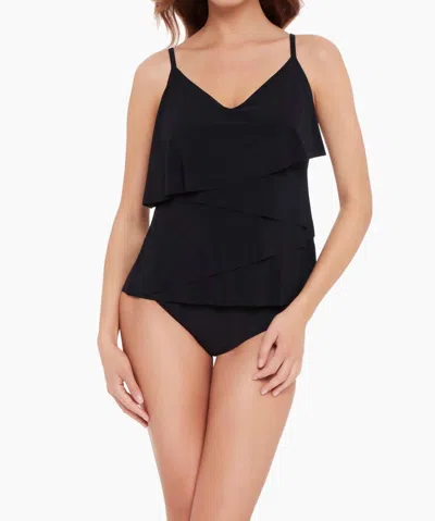 Magicsuit Chloe Layered Tankini Top In Black