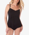 Magicsuit Chloe Layered Tankini Top In Black In Passion
