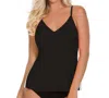 Magicsuit Color Block Venus Underwire Tankini Top In Black White In Black