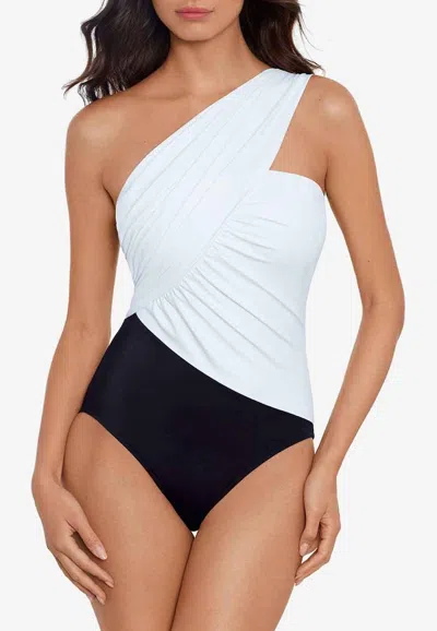 Magicsuit Colorblocked Goddess One-piece Swimsuit In Monochrome