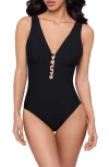Magicsuit Solid Darly Fitted One Piece Swimsuit In Black
